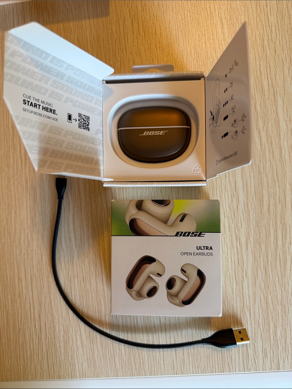 Bose Ultra Open Earbuds - Driftwood Sand - Picture 5 of 11